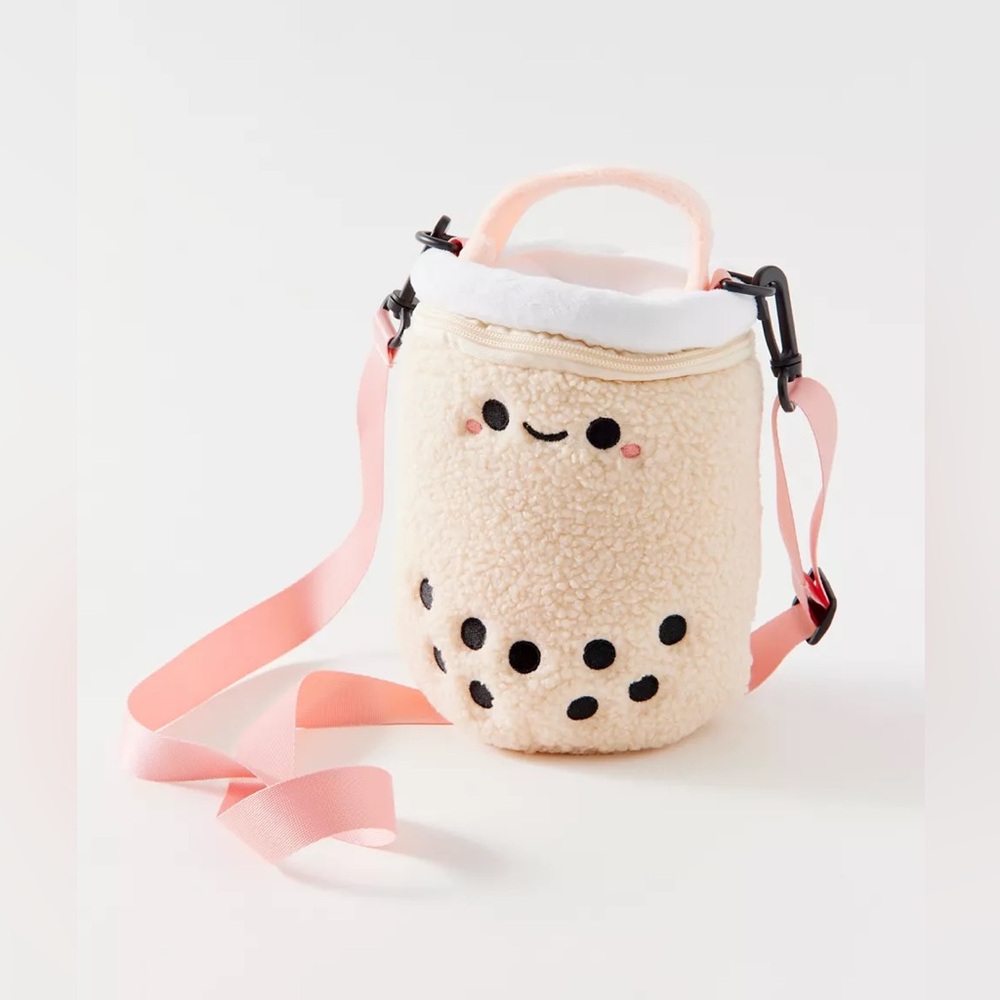 Smoko Pearl Boba Bubble Tea Plushie Cosmetic Bag